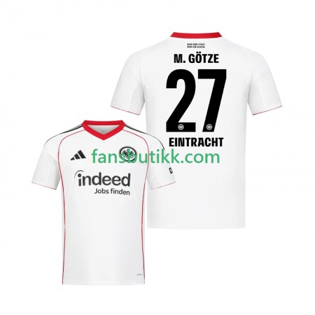Fotballdrakt Eintracht Frankfurt Mario Gotze 27 Bortetrøye 2025-2026 Kortermet
